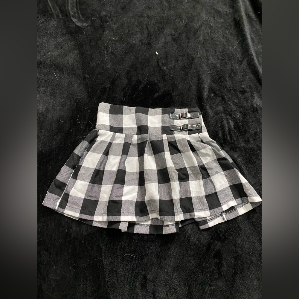 Black and White checkered Justice Skirt